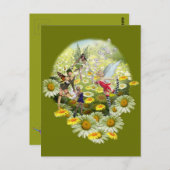 Voorjaarsfeeën Briefkaart (Voorkant / Achterkant)