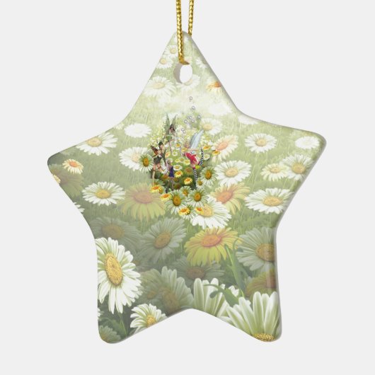 Voorjaarsfeeën Keramisch Ornament (Links)