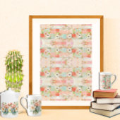 Voorjaarsfeest in de tuin inpakpapier vel