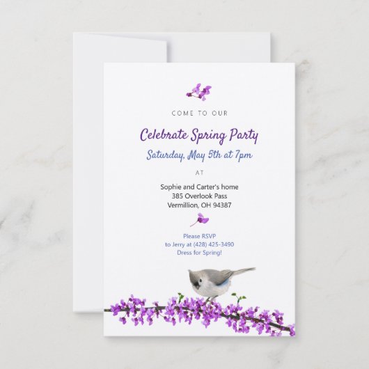 Voorjaarsfeest met uitnodiging tot robots (Voorkant)