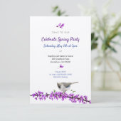 Voorjaarsfeest met uitnodiging tot robots (Staand voorkant)