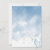 Voorjaarsflorale elegant Baby shower Uitnodiging (Achterkant)