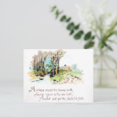 voorjaarsgedicht briefkaart (Staand voorkant)