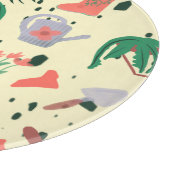 Voorjaarsgradatie Doodle Botanische illustratie Snijplank (Hoek)