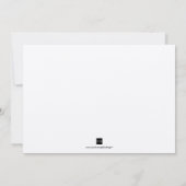 Voorjaarsgroene elegante officiële trouwuitnodigin kaart (Achterkant)