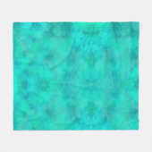 voorjaarsgroene Waterverf Fleece Deken (Voorkant (Horizontaal))