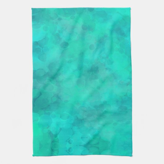 voorjaarsgroene Waterverf Theedoek (Verticaal)