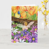 Voorjaarsgroet Kaart (Gele Bloem)