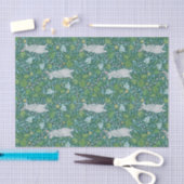 Voorjaarshazen en poesjes met wilde tuinkleding tissuepapier (Craft)