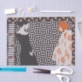 Voorjaarsillustratie naar gedicht door Koloman Mos Tissuepapier (Craft)