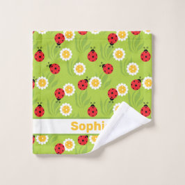 Voorjaarsjakelbal op vers groen washandje