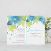 Voorjaarsjorprogramma blauwe bloemen (Staand voorkant)