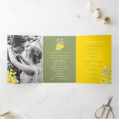 Voorjaarsjorren primus witte groene bruiloft drieluik programma (Binnen)