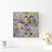 Voorjaarsklok voor vogels vierkante klok (Huis)