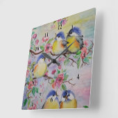 Voorjaarsklok voor vogels vierkante klok (Hoek)