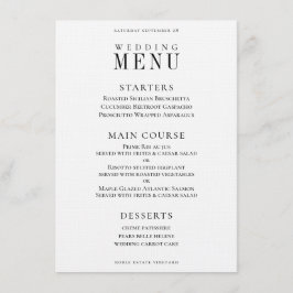 Voorjaarskrans Classic Wedding Dinner Menu