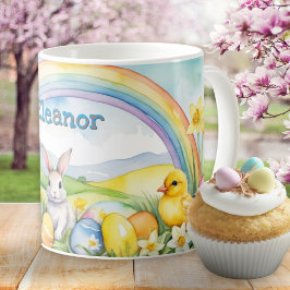 Voorjaarslandschap Eieren Bunny Rainbow Koffiemok