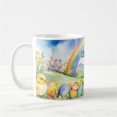 Voorjaarslandschap Eieren Bunny Rainbow Koffiemok (Links)