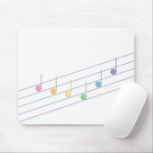 Voorjaarsmelodie (lineair) muismat (Met muis)