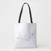Voorjaarsmelodie (lineair) tote bag (Voorkant)