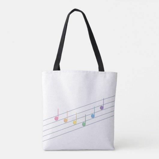 Voorjaarsmelodie (lineair) tote bag (Achterkant)