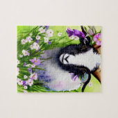 Voorjaarsoostergeit Kind Florence Waterverf Legpuzzel (Horizontaal)