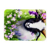 Voorjaarsoostergeit Kind Florence Waterverf Magneet (Horizontaal)