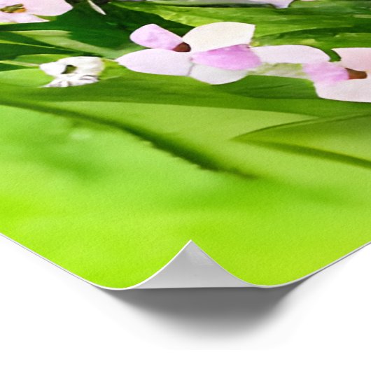 Voorjaarsoostergeit Kind Florence Waterverf Poster (Hoek)