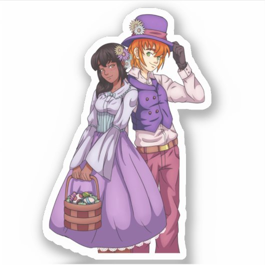 Voorjaarspaasverband Sticker (Voorkant)