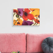 Voorjaarspapavers Canvas Afdruk (Insitu (Woonkamer))