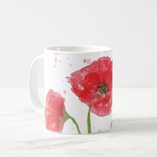 Voorjaarspapavers Koffiemok (Voorkant links)