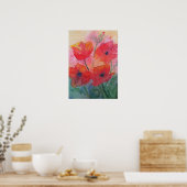 Voorjaarspapavers Poster (Keuken)