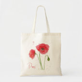 Voorjaarspapavers Tote Bag (Voorkant)