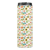 Voorjaarspatroon waterverf thermosbeker (Achterkant)