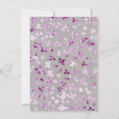 Voorjaarspioenen Bunny Bloemen Pasen Brunch Kaart (Achterkant)