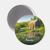 Voorjaarsreflecties in de Adirondacks, N.Y. Magneet (Voorkant / Achterkant)