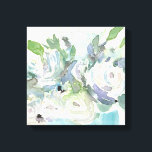Voorjaarsregeling - Waterverf Bouquet Canvas Afdruk<br><div class="desc">Voorjaarsregeling II van Samuel Dixon. Met een boeket waterverf bloemen in een zeer gedempt kleurenpalet.</div>