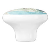 Voorjaarsregeling - Waterverf Bouquet Keramische Knop (Zijkant)