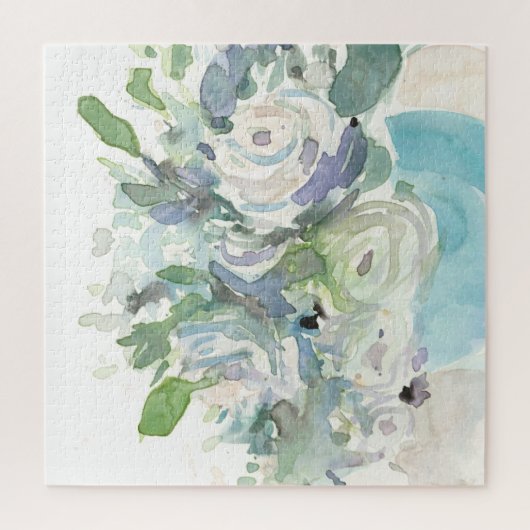 Voorjaarsregeling - Waterverf Bouquet Legpuzzel (Verticaal)