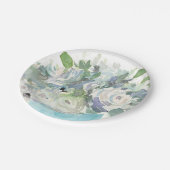 Voorjaarsregeling - Waterverf Bouquet Papieren Bordje (Gekanteld)