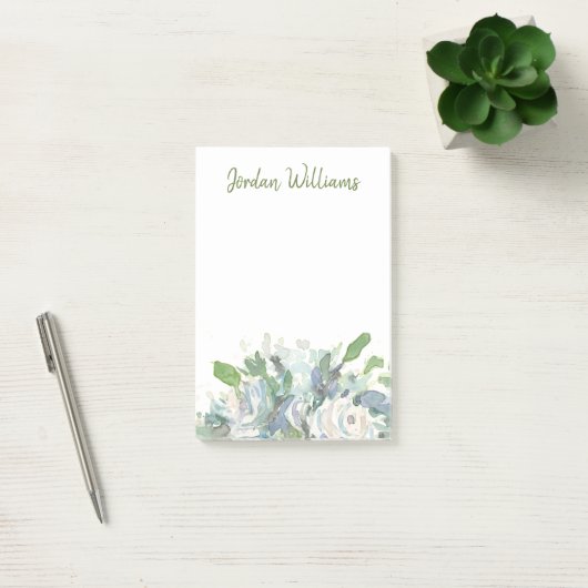 Voorjaarsregeling - Waterverf Bouquet Post-it® Notes (Kantoor)