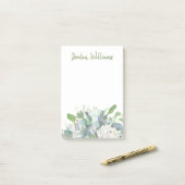 Voorjaarsregeling - Waterverf Bouquet Post-it® Notes (Op bureau)