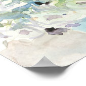 Voorjaarsregeling - Waterverf Bouquet Poster (Hoek)