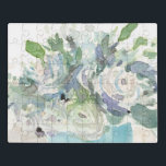 Voorjaarsregeling - Waterverf Bouquet Puzzel<br><div class="desc">Voorjaarsregeling II van Samuel Dixon. Met een boeket waterverf bloemen in een zeer gedempt kleurenpalet.</div>