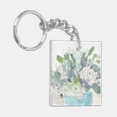 Voorjaarsregeling - Waterverf Bouquet Sleutelhanger (Voorkant Links)