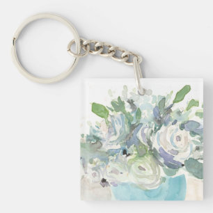 Voorjaarsregeling - Waterverf Bouquet Sleutelhanger