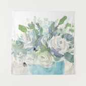 Voorjaarsregeling - Waterverf Bouquet Wandkleed (Voorkant)