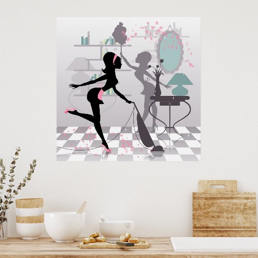 Voorjaarsreiniging Poster (Keuken)