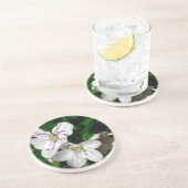 Voorjaarsschoonheid Wilde bloemcoördinatiepunten Zandsteen Onderzetter (Zijkant)