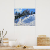Voorjaarsskiers Verbier 2010 Poster (Keuken)
